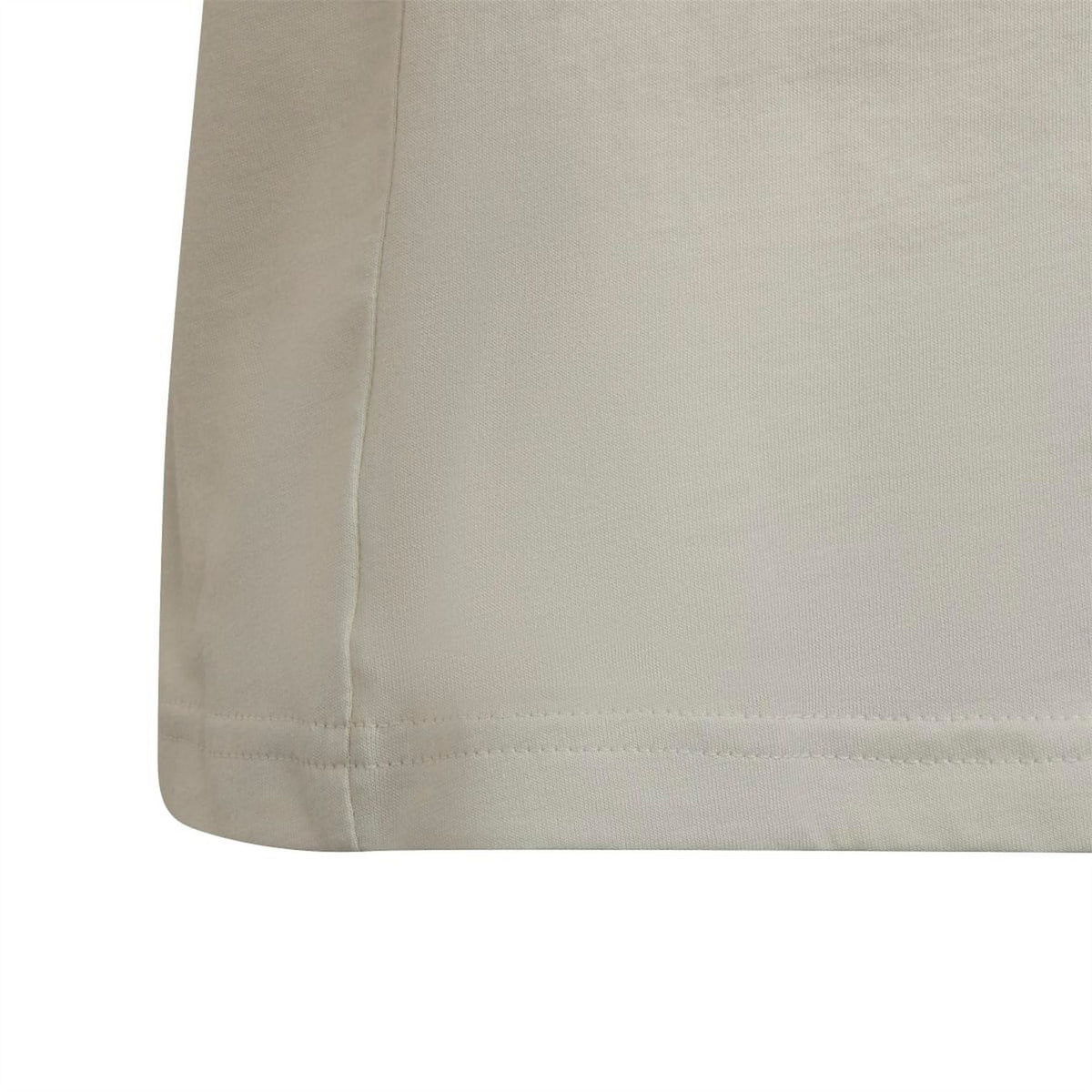 Light grey adidas Originals T-shirt straight hem with stitched edge