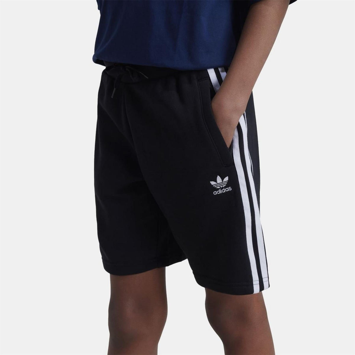 Junior adidas Originals Adicolor shorts for kids aged 8-16, featuring vibrant color and comfortable fit for active wear.