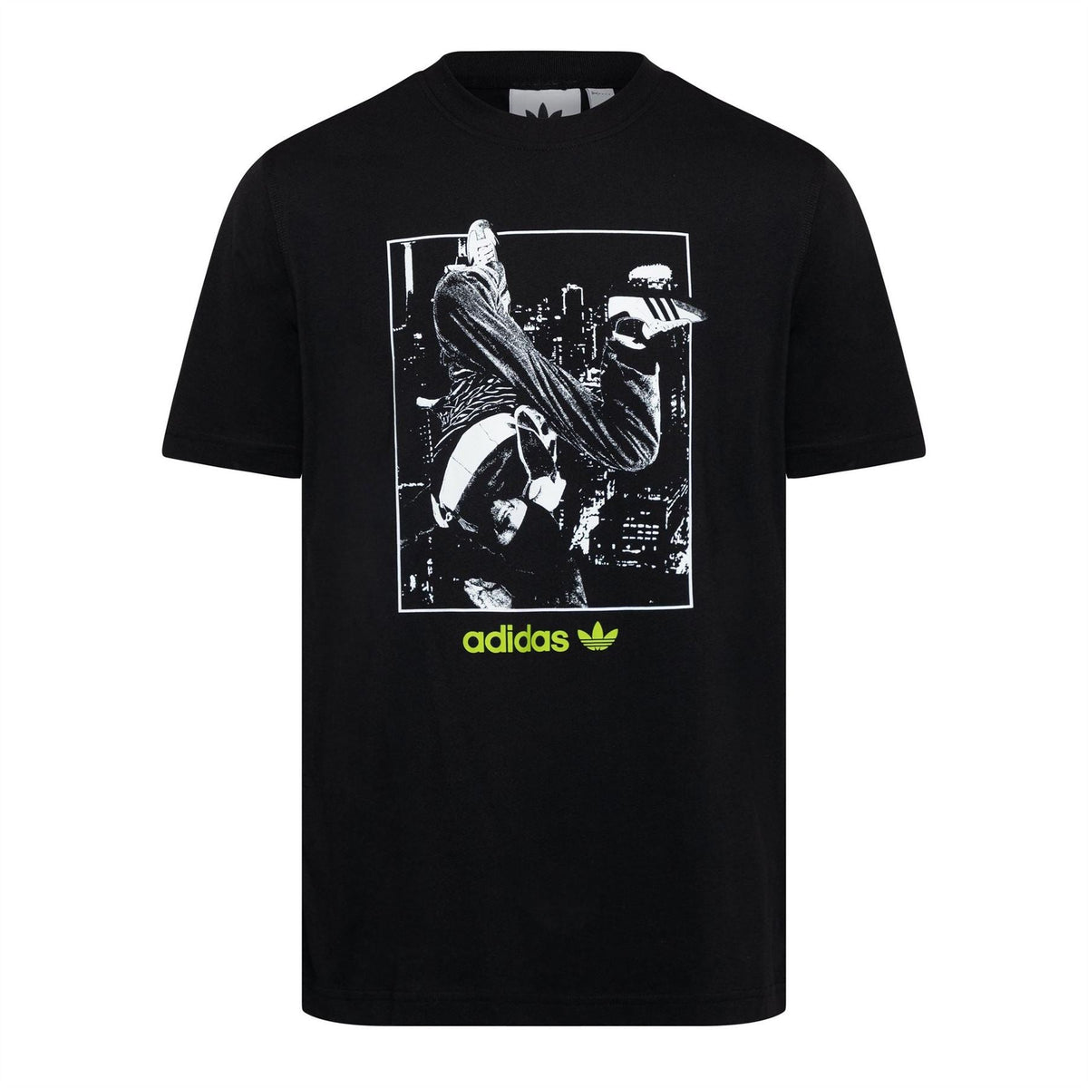 adidas Originals Samba Graphic Crew Neck Short Sleeve T-Shirt featuring a bold graphic design on a casual cotton top