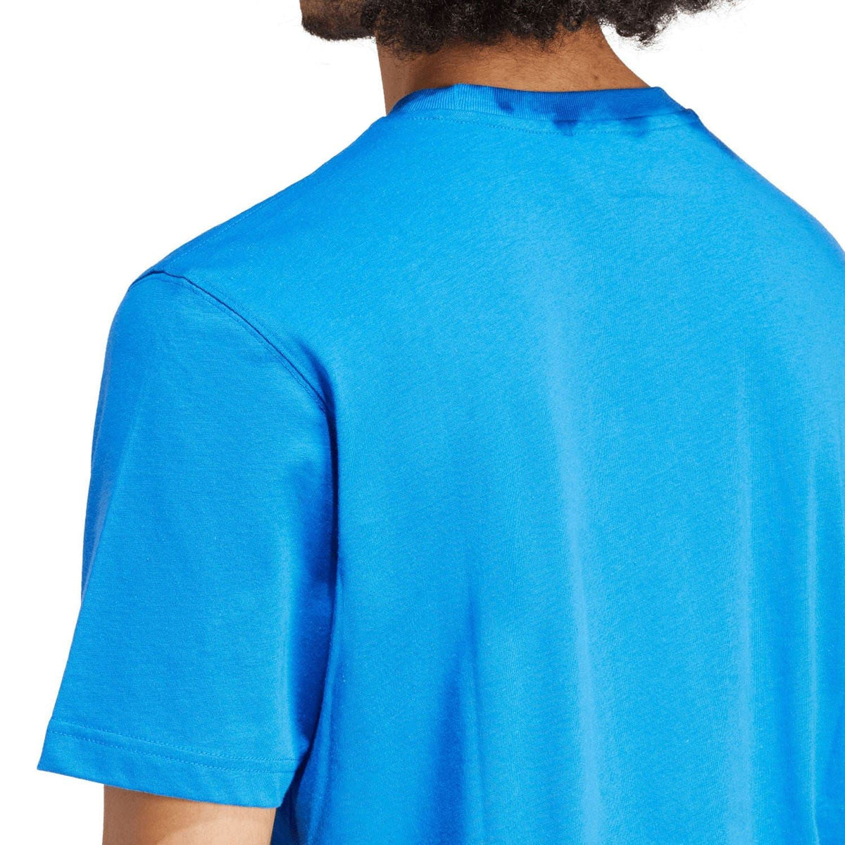 Blue T-shirt back with short sleeves, no visible print