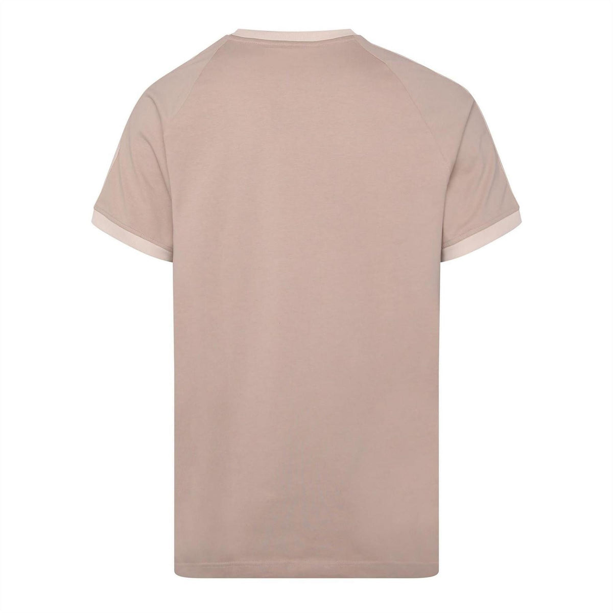 Black adidas Originals T-shirt with classic logo, short sleeves, and crew neckline, laid flat on white background.