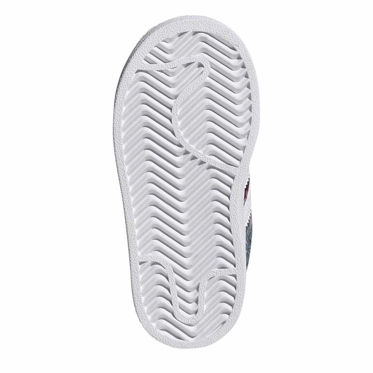 Infants' adidas trainers outsole, textured tread on the light rubber base
