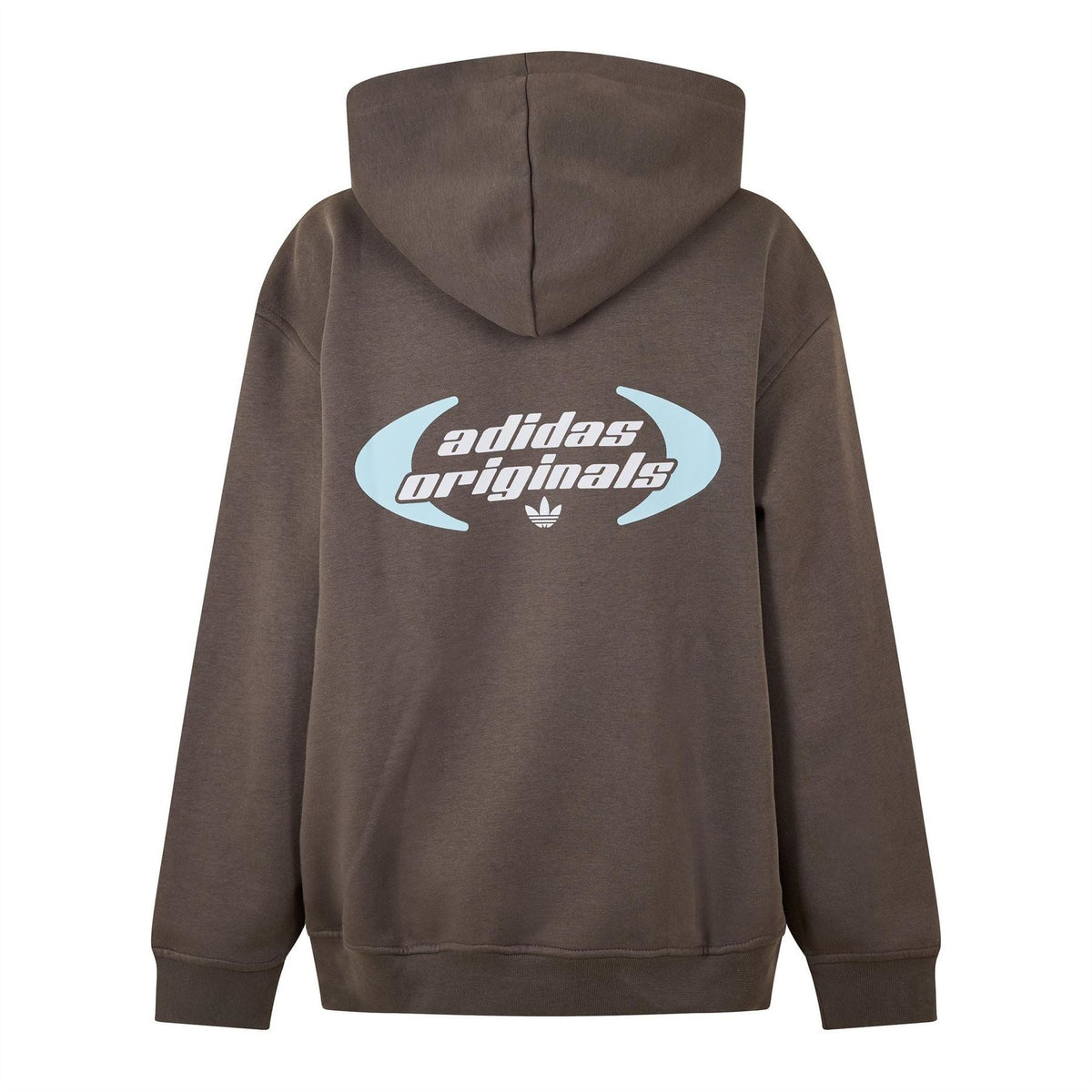 adidas Originals women's charcoal overhead hoody with back adidas Originals graphic