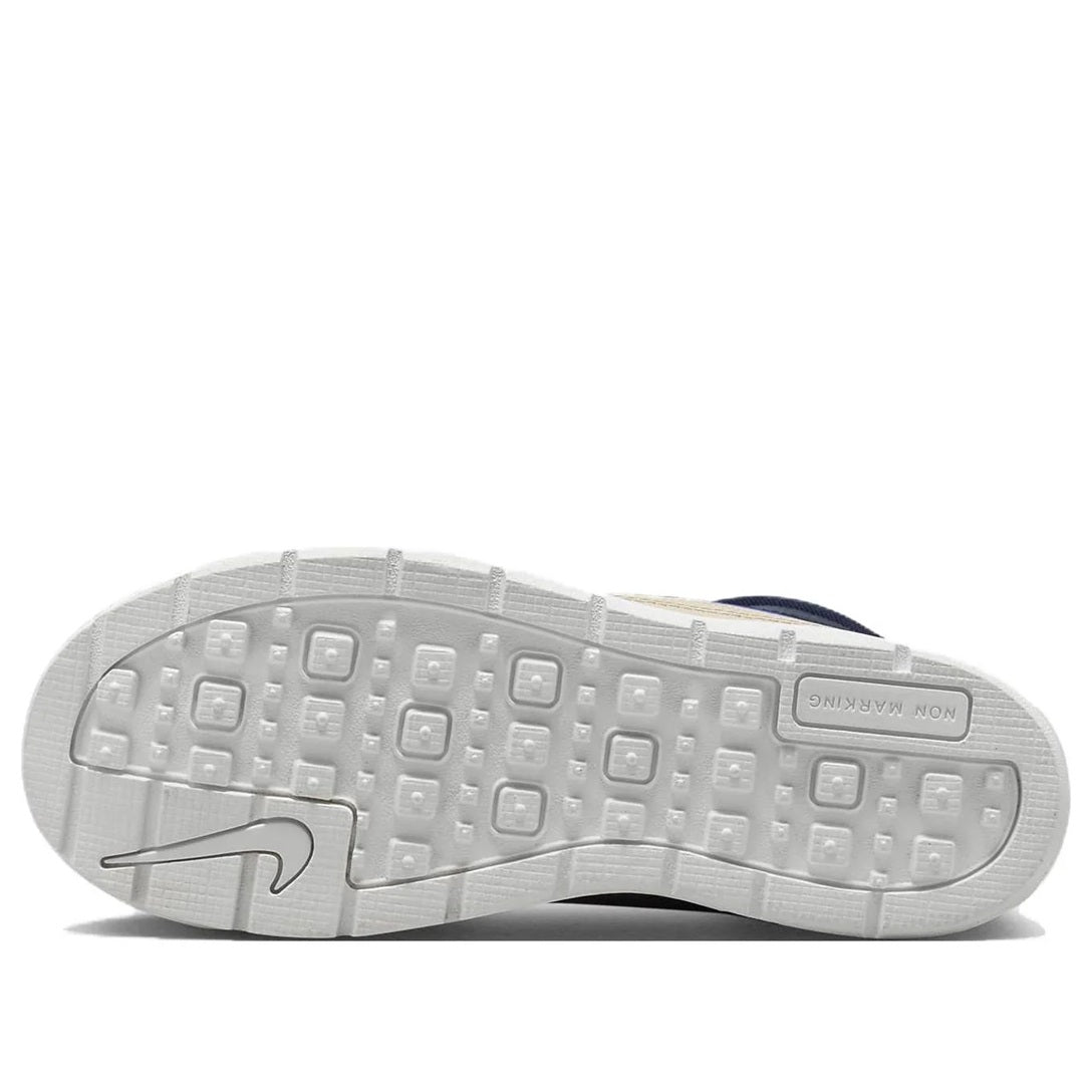 Kids' high-top sneaker outsole with rugged tread and visible Nike label