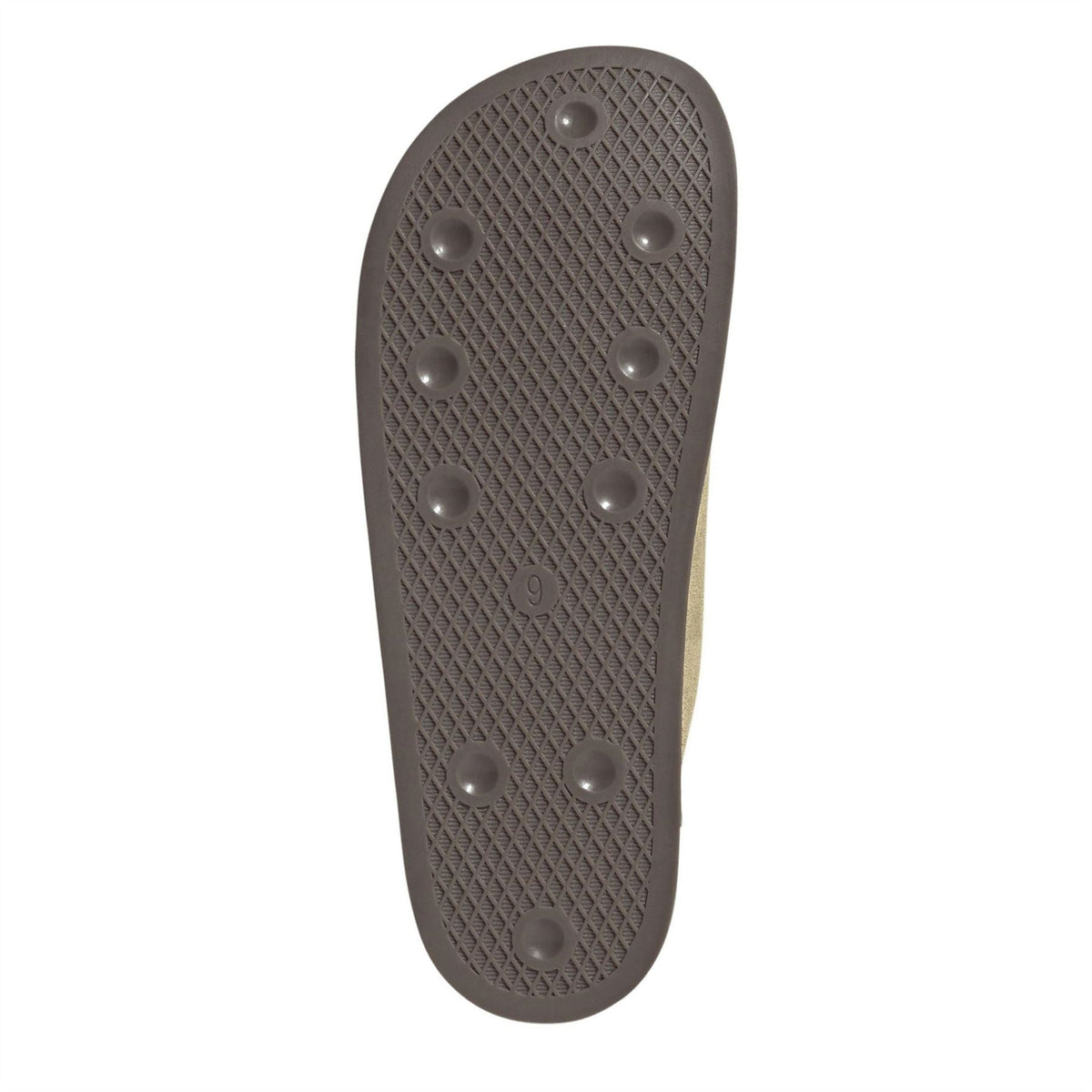 adidas Originals mule outsole, textured rubber tread with size marking 9