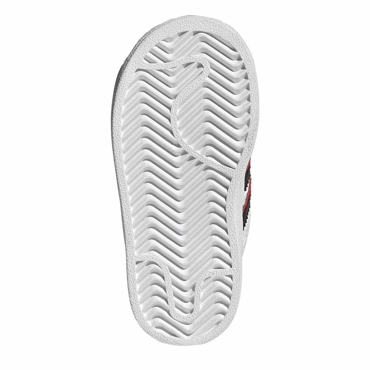 Infants white sneaker outsole with textured traction tread