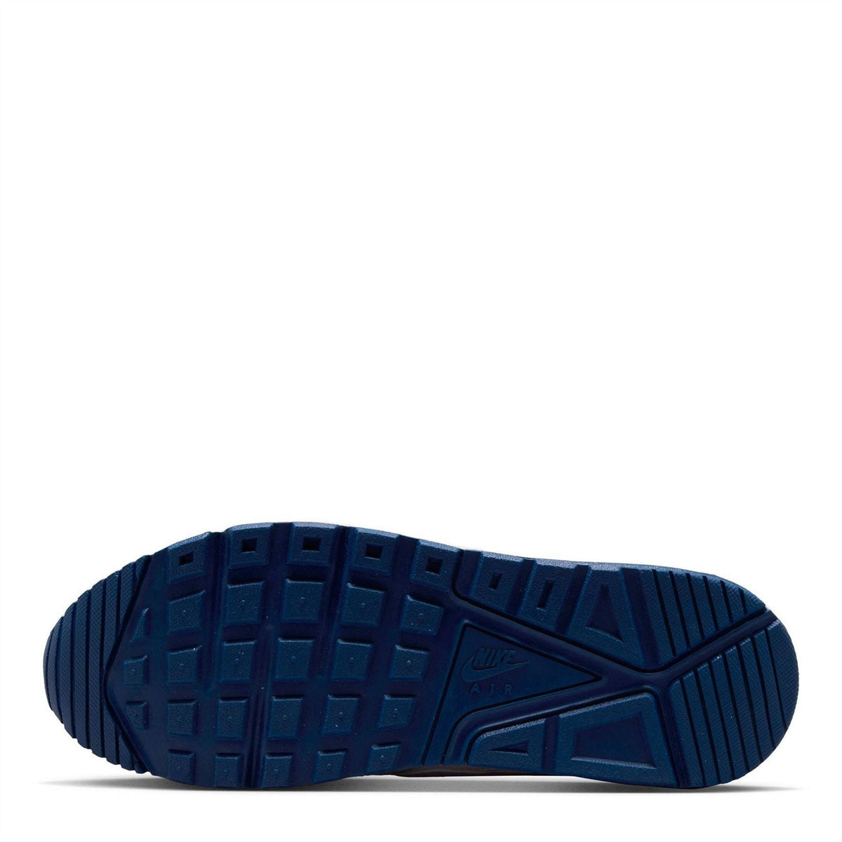 Women's Nike Air Max Ivo sneakers outsole, blue rubber tread with traction grooves