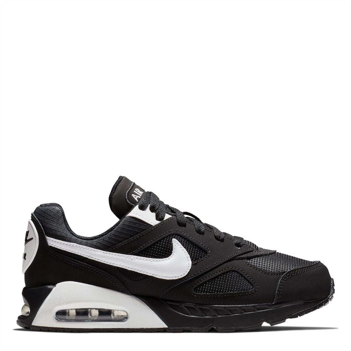 Boys' Nike Air Max Ivo sneakers, black with white swoosh and air sole