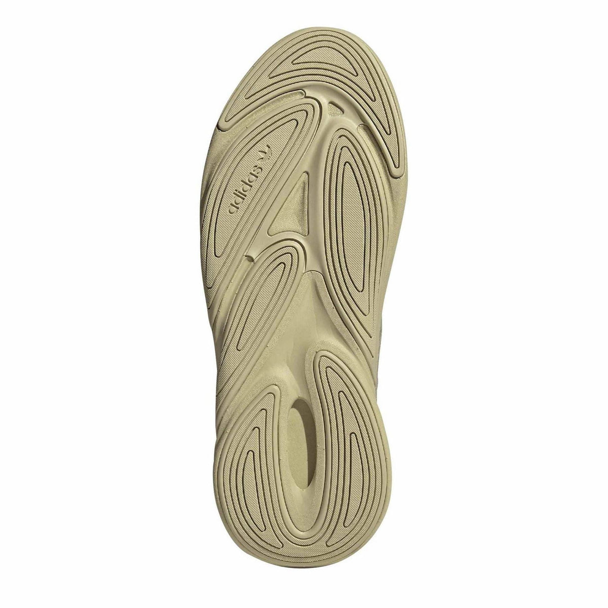 adidas Originals Ozelia chunky sneaker outsole in light beige with traction grooves