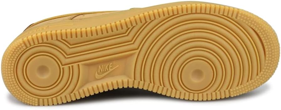 Nike Air Force 1 gum rubber outsole with circular traction pattern