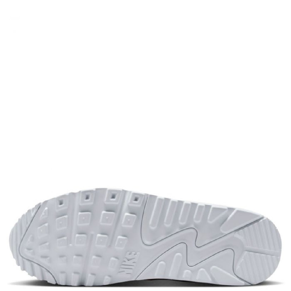 White rubber outsole with Nike logo and multidirectional traction tread