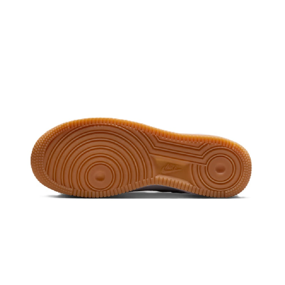 Kids' Nike Air Force 1 gum rubber outsole with circular traction pattern