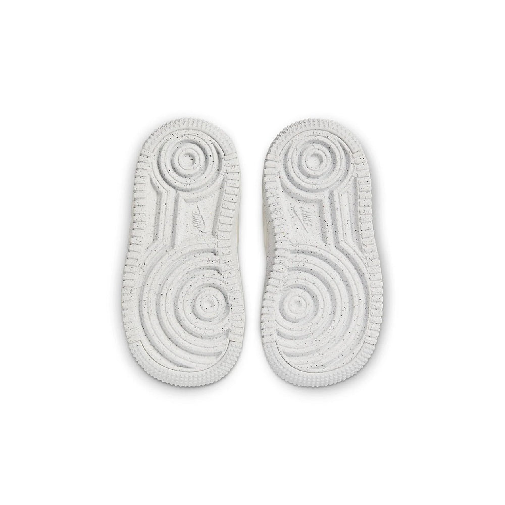 Toddler Nike Air Force 1 Crater rubber outsole, textured white traction tread