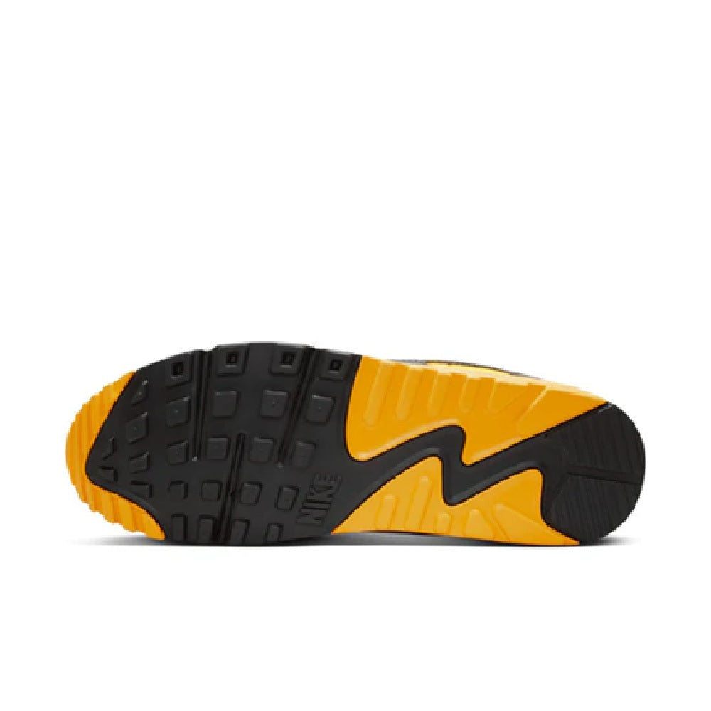 Nike Air Max 90 men's running shoe outsole, black and yellow tread