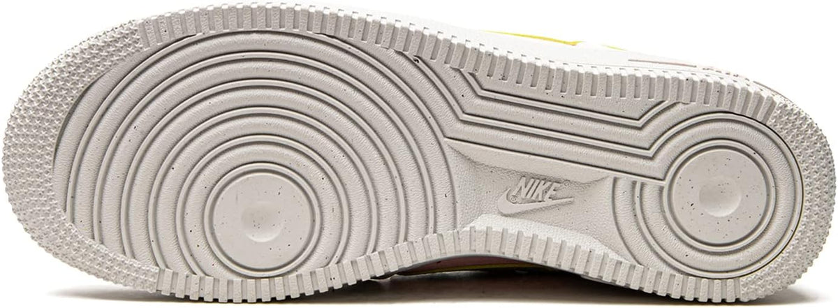 Big kid sneaker outsole with textured rubber tread and 'NIKE' stamp.