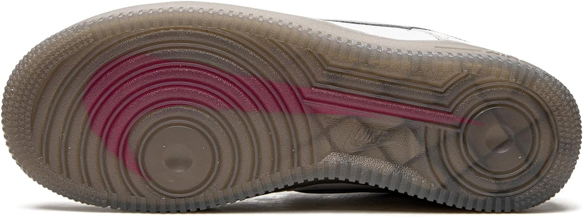 Nike Air Force 1 PRM outsole, textured gum rubber tread with circular grooves