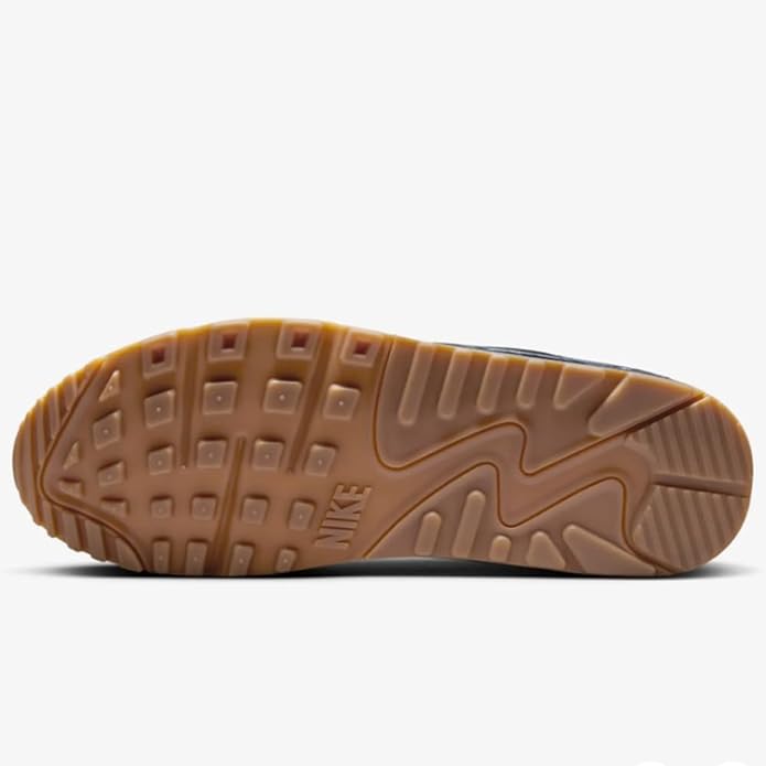 Nike Air Max rubber outsole with brown tread pattern