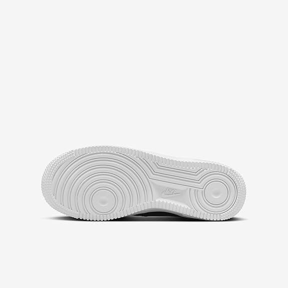 Big Kid's Nike Air Force 1 LV8 outsole, white rubber tread base for traction