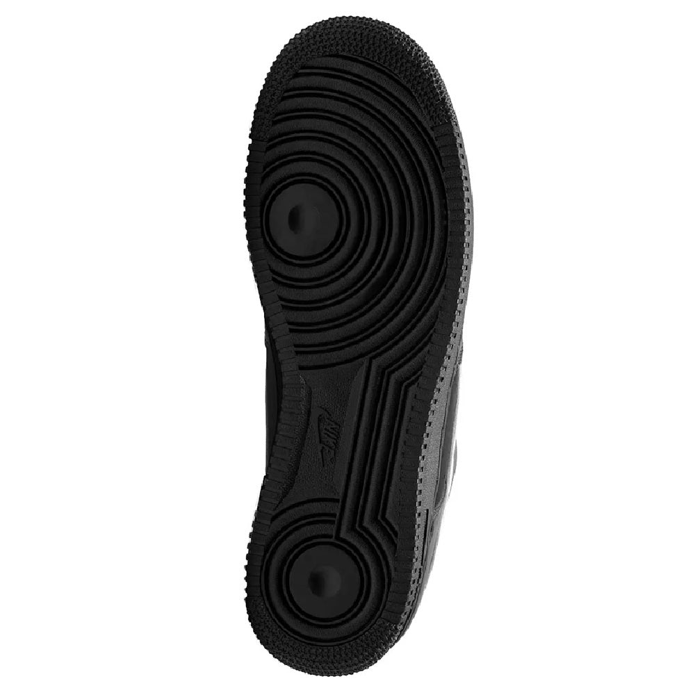 Nike AF1 low-top rubber outsole with circular tread pattern and traction grooves