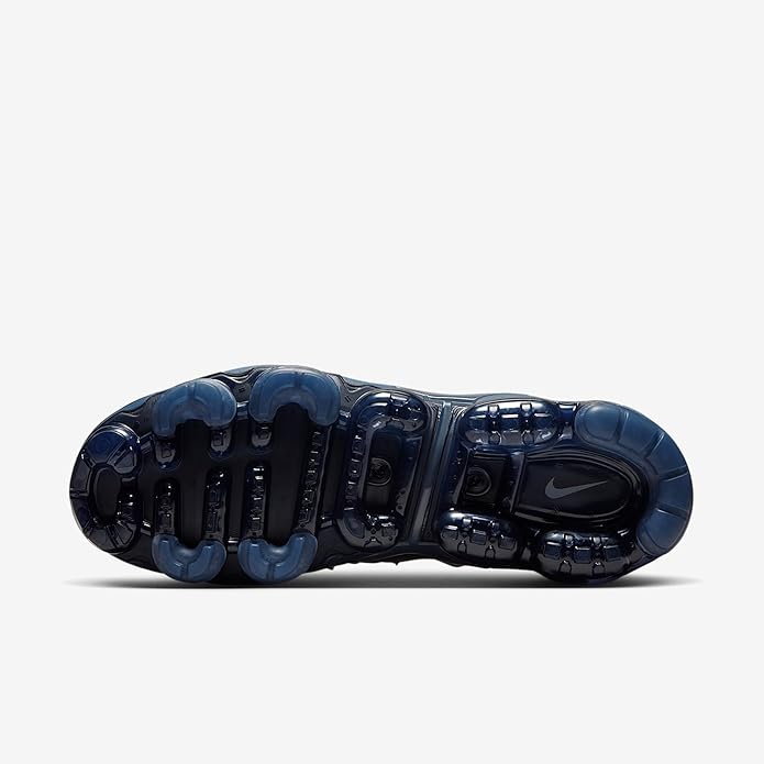 Nike Vapormax Plus outsole, dark blue tread and translucent Air cushioning pods
