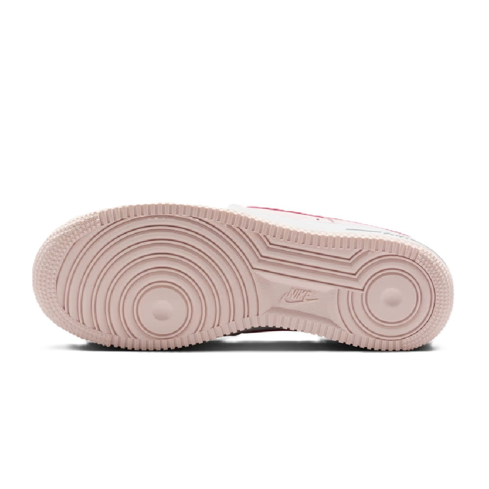 Nike Air Force 1 low-top sneakers outsole, pale pink rubber tread with circular grooves