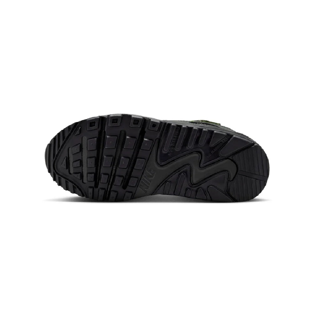 Kids' Nike Air Max 90 sneakers outsole, textured black tread