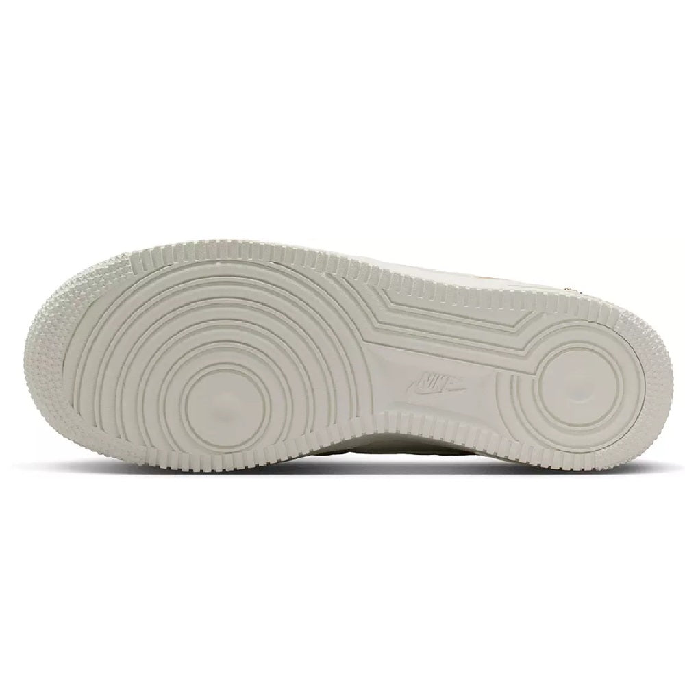 Nike Air Force 1 low outsole, textured rubber tread, full-length traction pattern