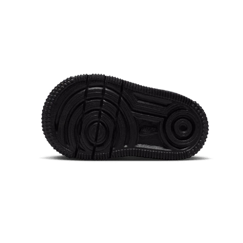 Toddler Nike Force 1 Low sneakers outsole, black rubber tread bottom