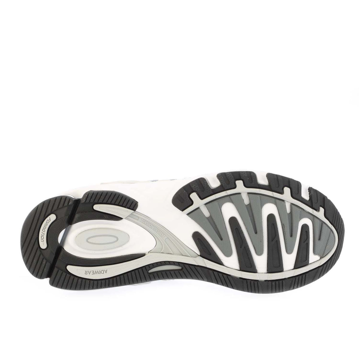 adidas Originals rubber outsole with tread pattern and light blue midsole strip