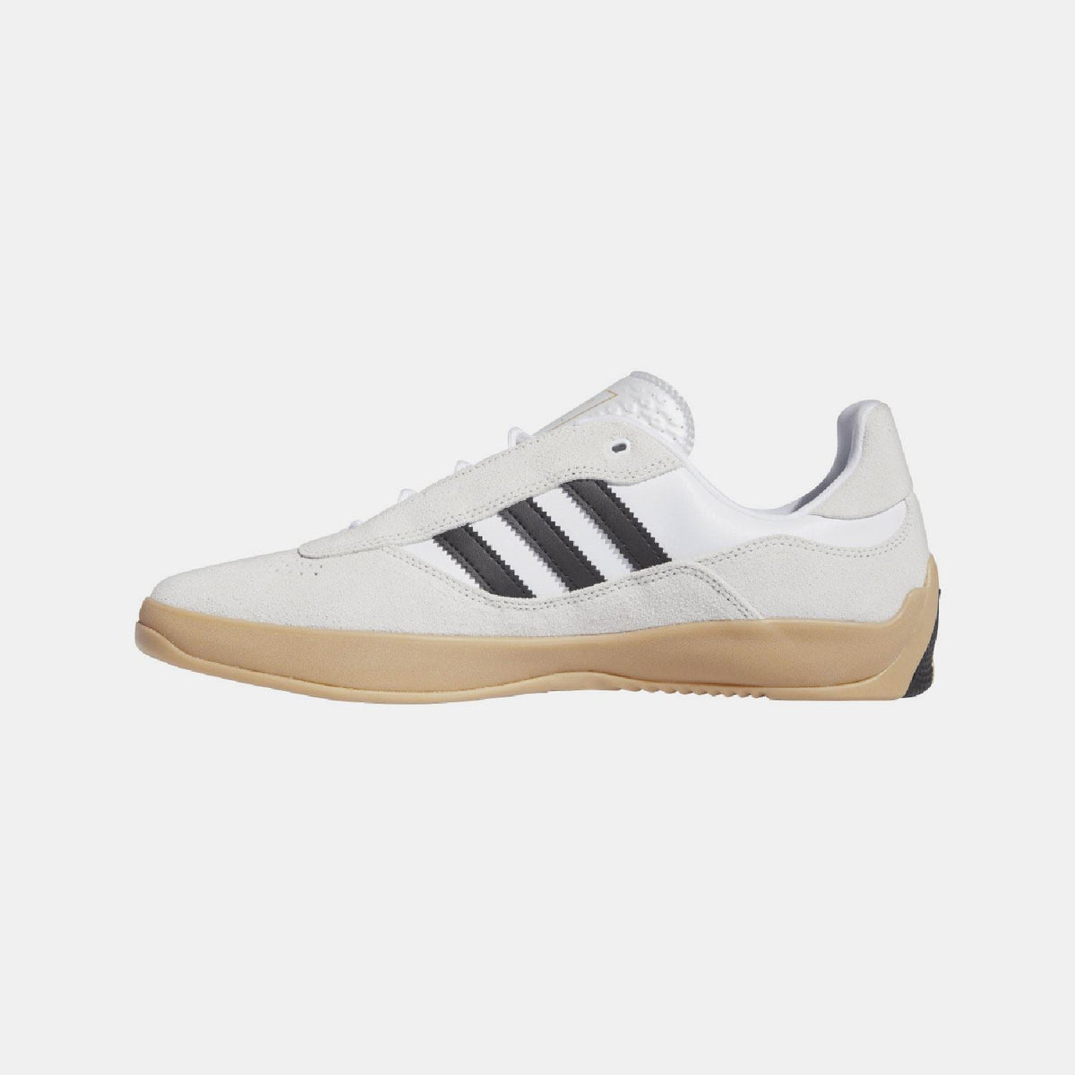 adidas Originals Puig trainers, stylish footwear with white and black design, featuring the adidas logo on the side and sporty laces