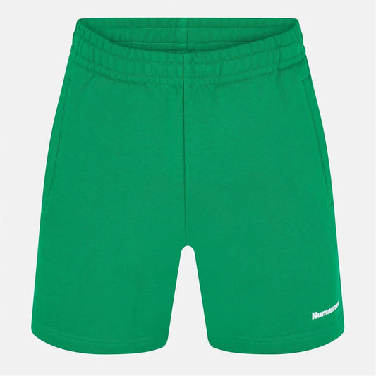 Green adidas Originals bermuda shorts with elastic waistband and side logo mark