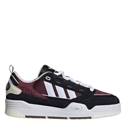 adidas Originals Adi2000 men's low-top trainers in black with white accents, showcasing casual athletic footwear.