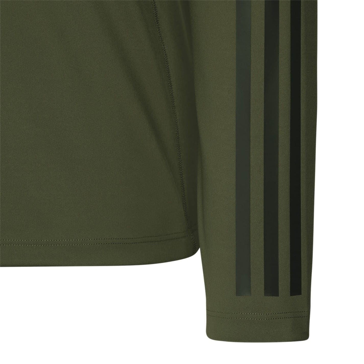 Adidas Originals green long-sleeve t-shirt sleeve with three stripe detail