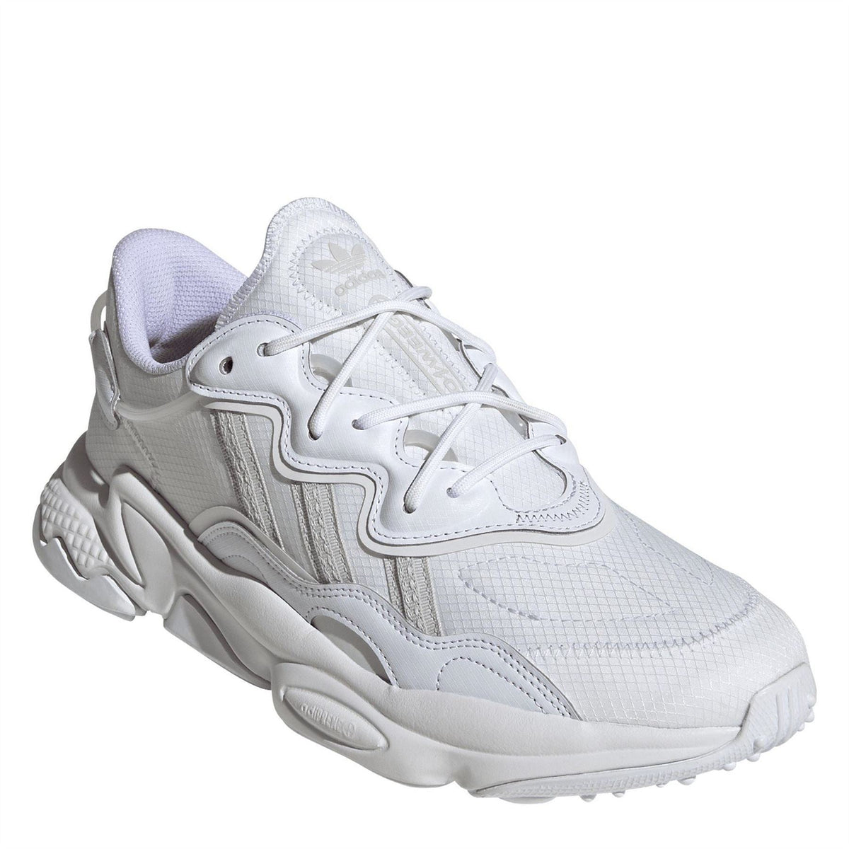 adidas Originals Ozweego low-top trainers with white and gray sneakers, breathable mesh and stylish design for casual wear