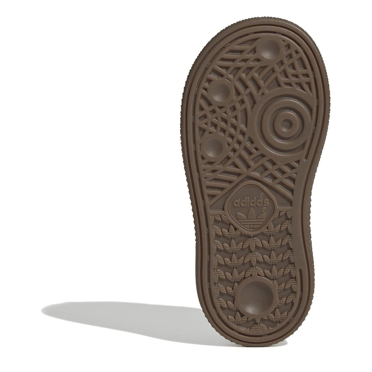 adidas Originals Hb Spezial sneaker outsole in brown with tread pattern and adidas logo