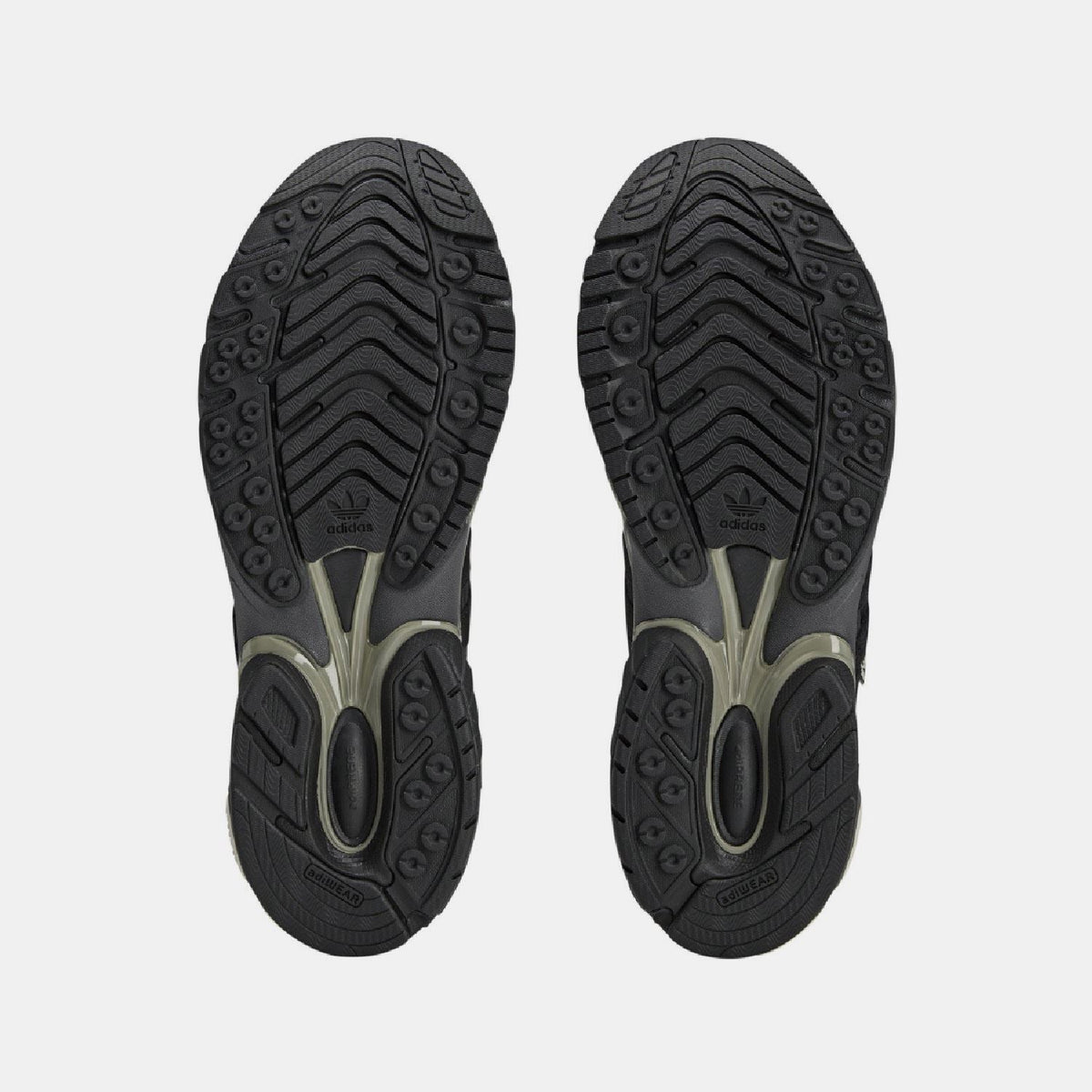 adidas Originals Adistar Cushion STFM trainers in black and white with cushioned soles and sporty design for comfortable athletic footwear