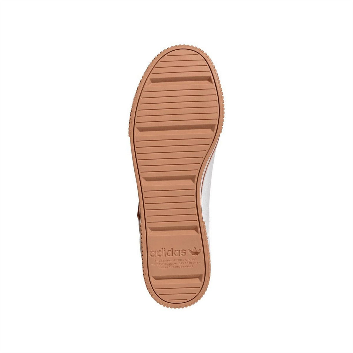 Brown adidas Tourino rubber outsole with ridged tread