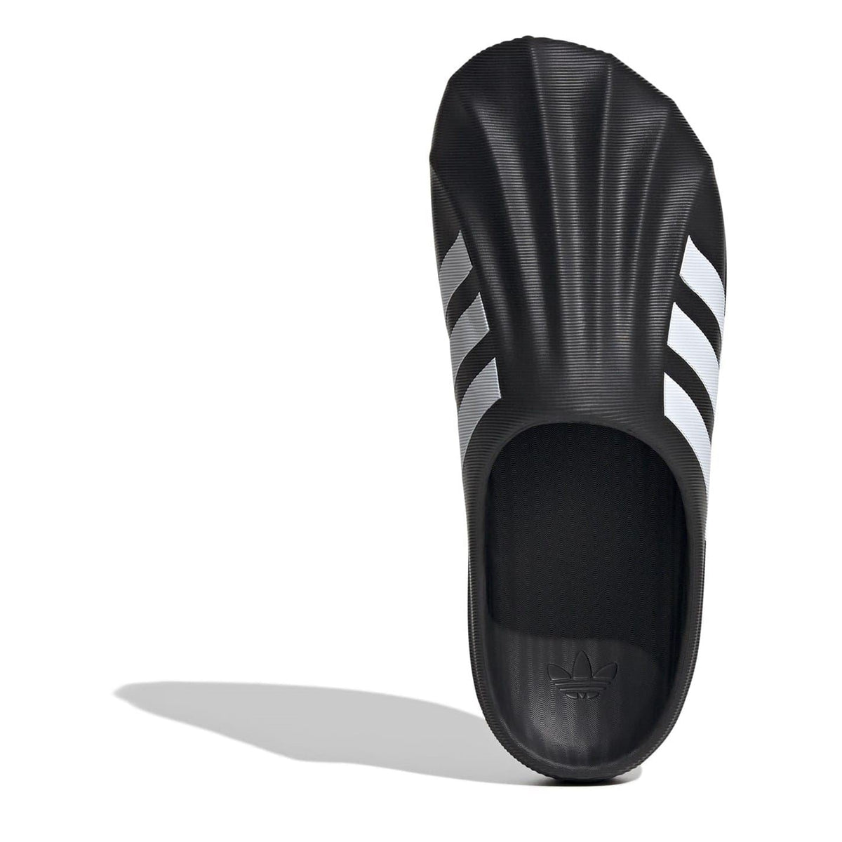 adidas Originals Superstar Three Stripes slippers showing classic slip-on footwear with signature three stripes and casual design