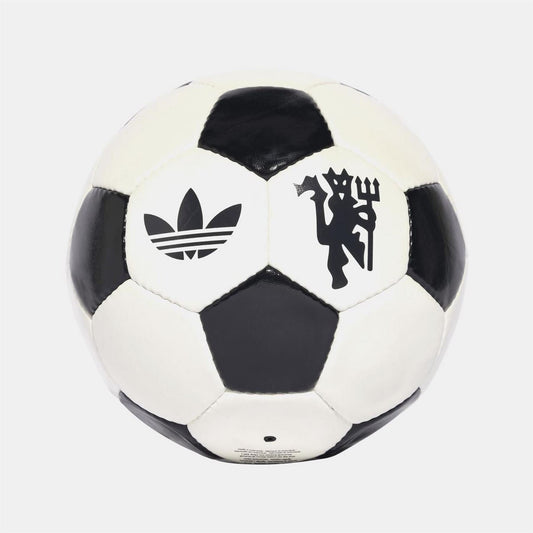 adidas Originals off-white and black soccer ball with crest and graphic patches