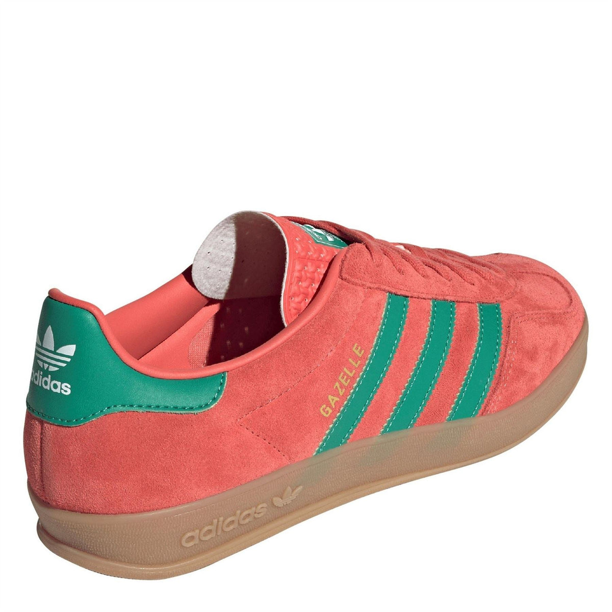 adidas Originals Gazelle Indoor footwear showing classic suede design and white rubber sole on a clean surface