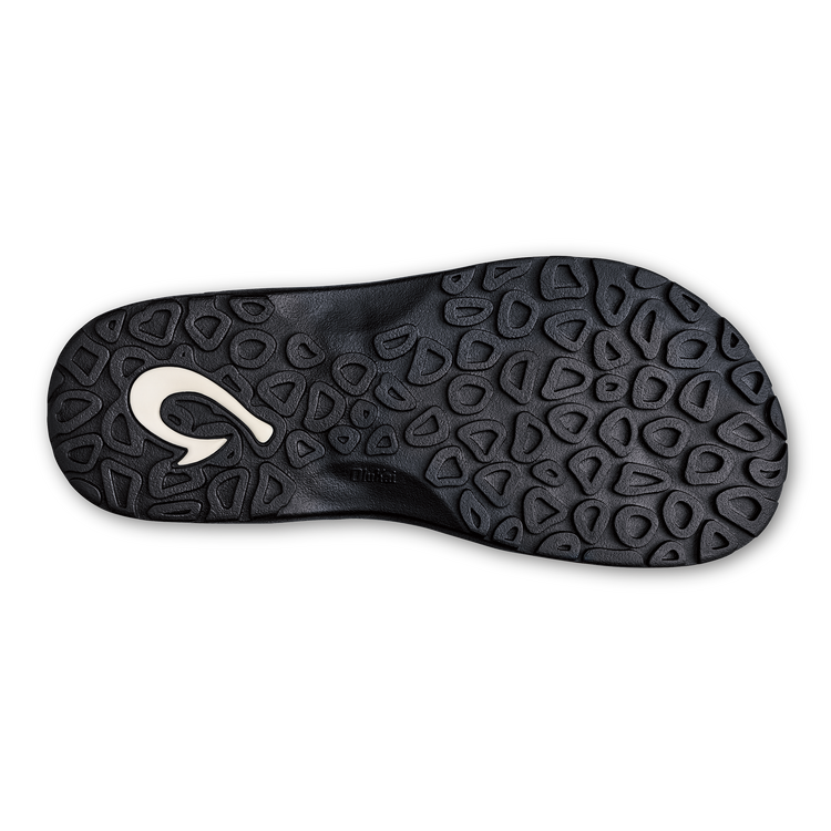 Durable rubber outsole with textured tread and brand logo