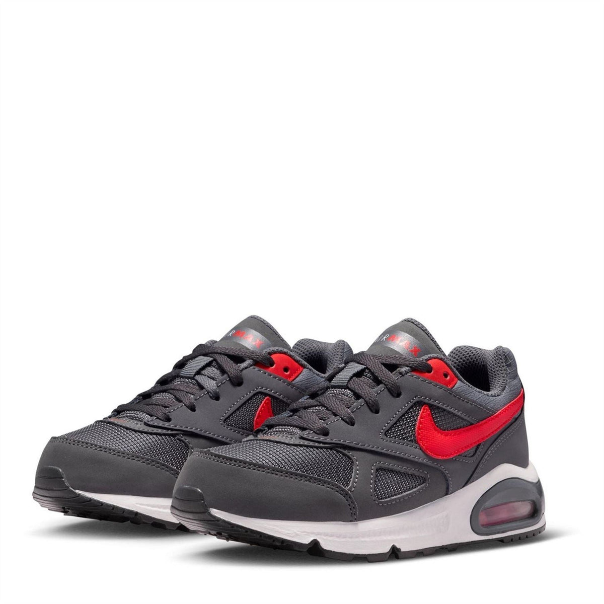 Nike Air Max Ivo trainers in dark grey with red accents and white midsole