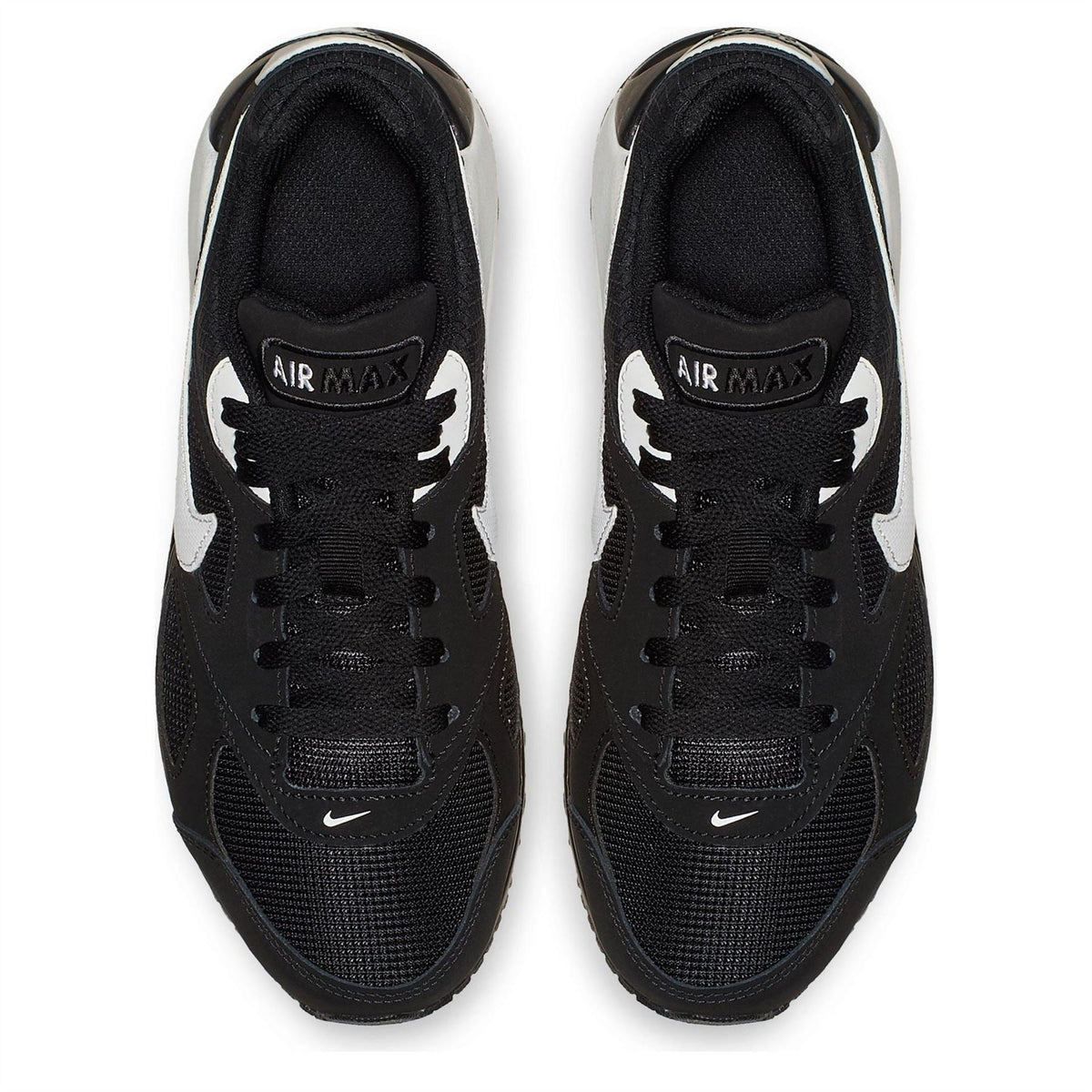Kids Nike Air Max Ivo sneakers, black uppers with white swoosh and Air Max tongue badge