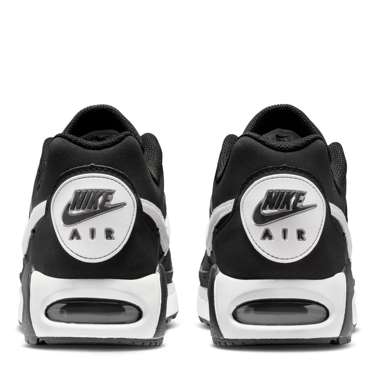 Black Nike Air Max Ivo heel view with Nike Air logo and Air unit detail