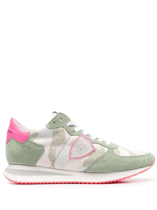 Philippe Model Paris Camouflage-Pattern Suede
