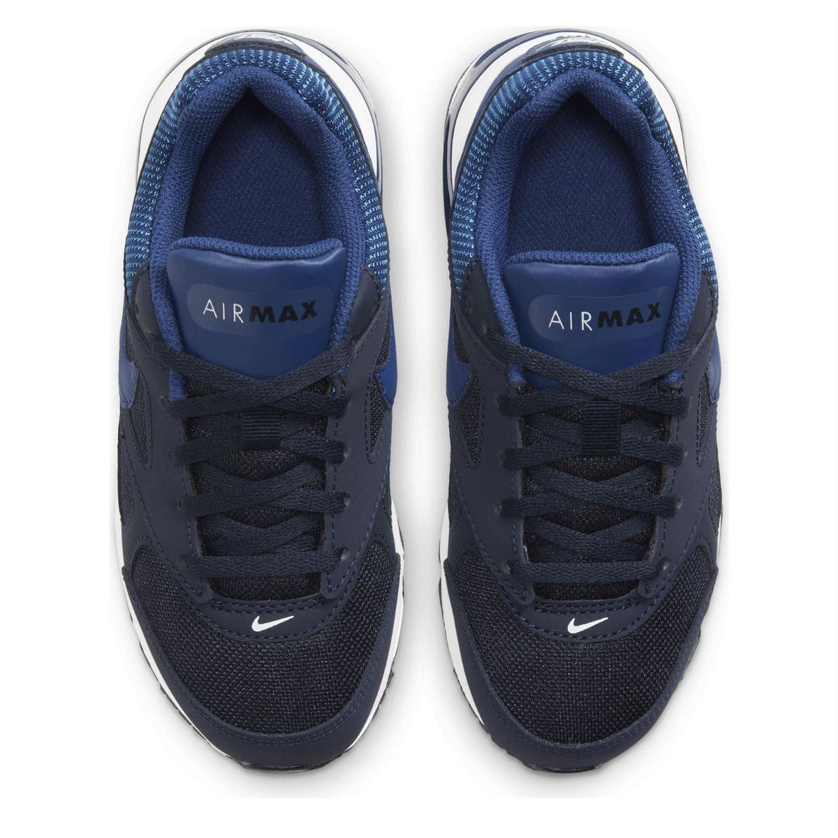 Nike Air Max Ivo kids' trainers in dark navy, 'AIR MAX' on insoles, lace-up