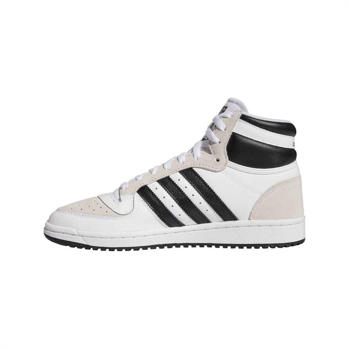 adidas Originals Ten RB trainers in black and white with cushioned soles and stylish design, perfect for casual wear and sports.