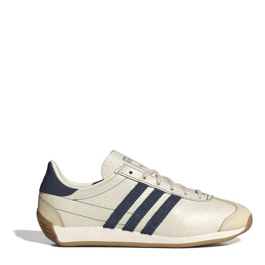 adidas Originals Country OG lace-up sneakers in beige with navy and white stripes