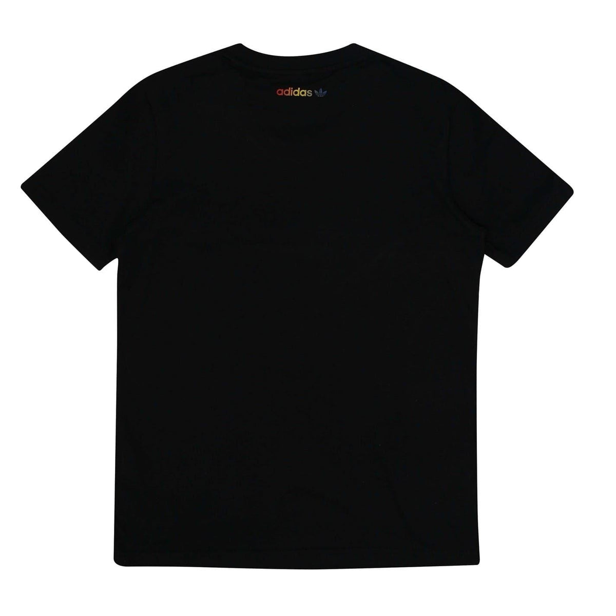 adidas Originals black crew-neck T-shirt with adidas logo on back