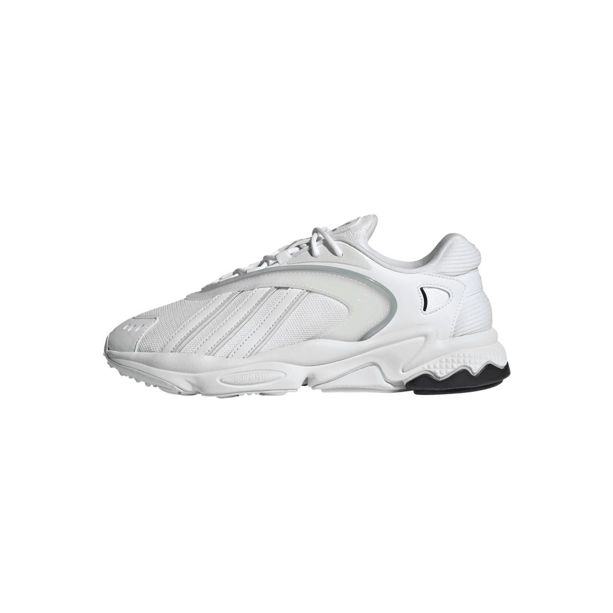 White adidas Originals Oztral low-top trainers, lace-up with cushioned sole